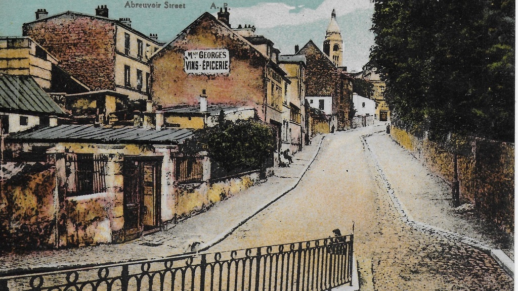 Rue de l'Abreuvoir à Montmartre, paisible, romantique, hors du temps
