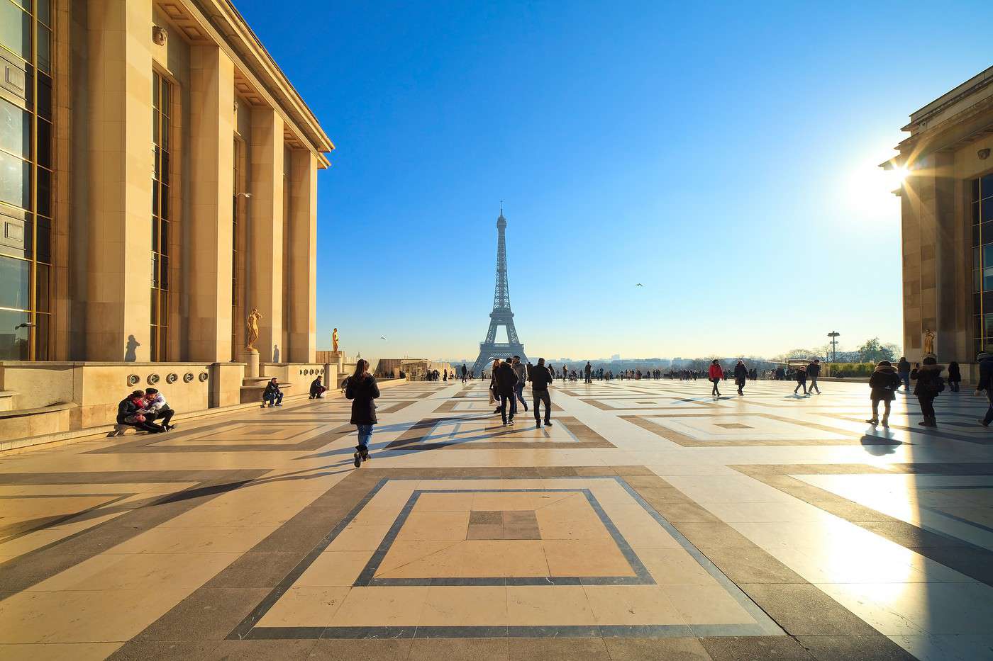 Esplanade du Trocadéro, un balcon sur la tour Eiffel