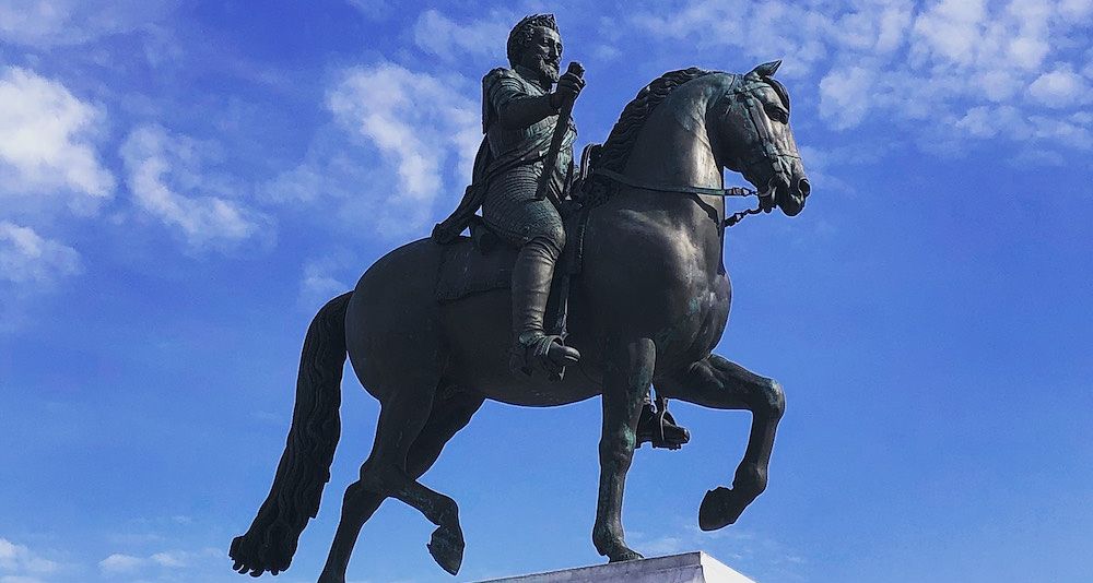 Statue du roi Henri IV sur le Pont Neuf, la IIIe du nom