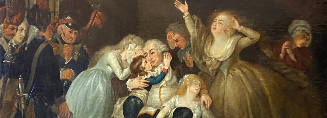 derniers jours de Louis XVI-adieu-a-sa-famille-le-jour-avant-son-execution