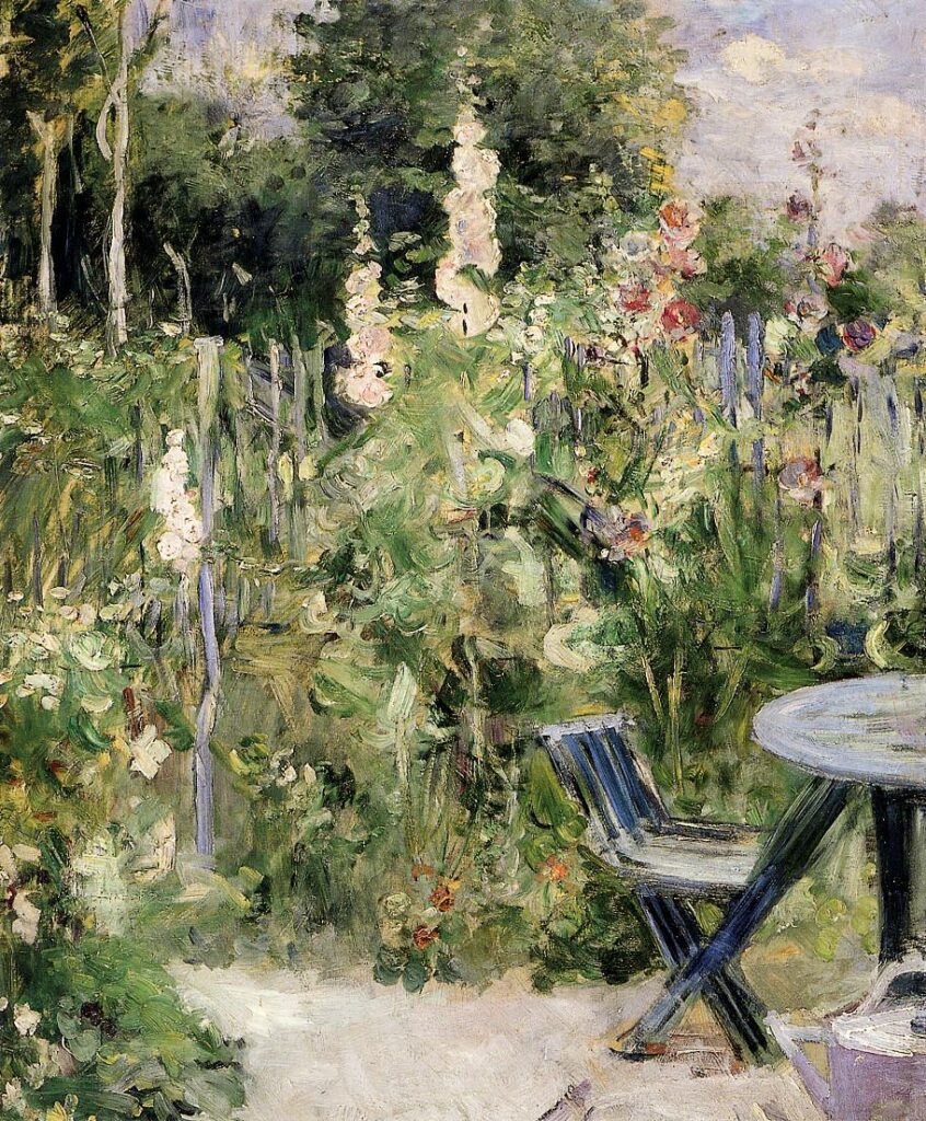 Impressionists-berthe-morisot-roses-tremieres
