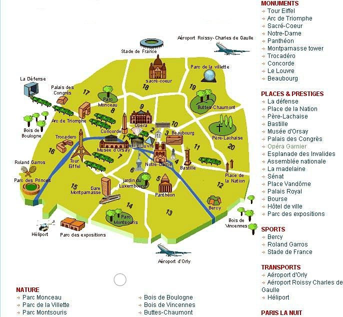 Visiting-paris-by-yourself-map-of-main-things-to-see