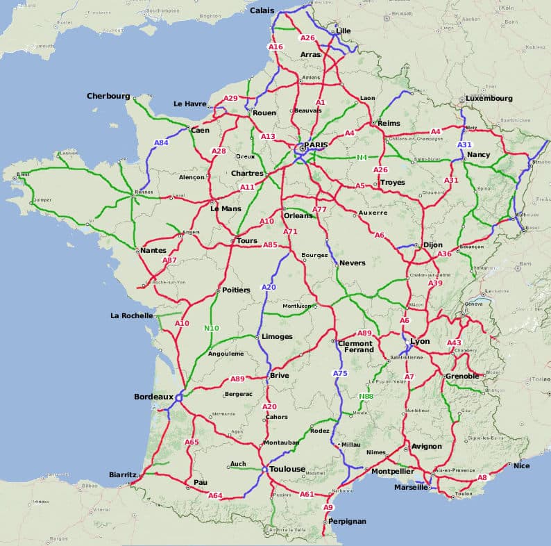 La France en raccourci-roads-and-motorways.jpg