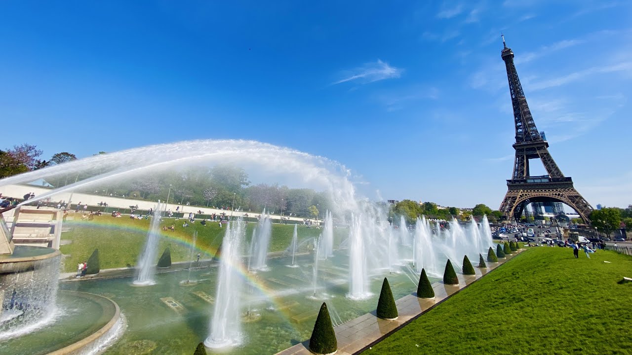 Fontaine du Trocadéro dans le jardin du Palais de Chaillot