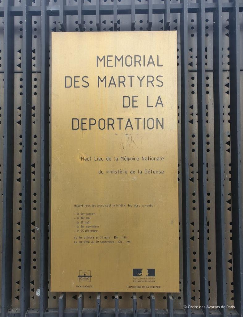 Histoire des juifs de paris-Mémorial des Martyrs de la Déportation.jpg