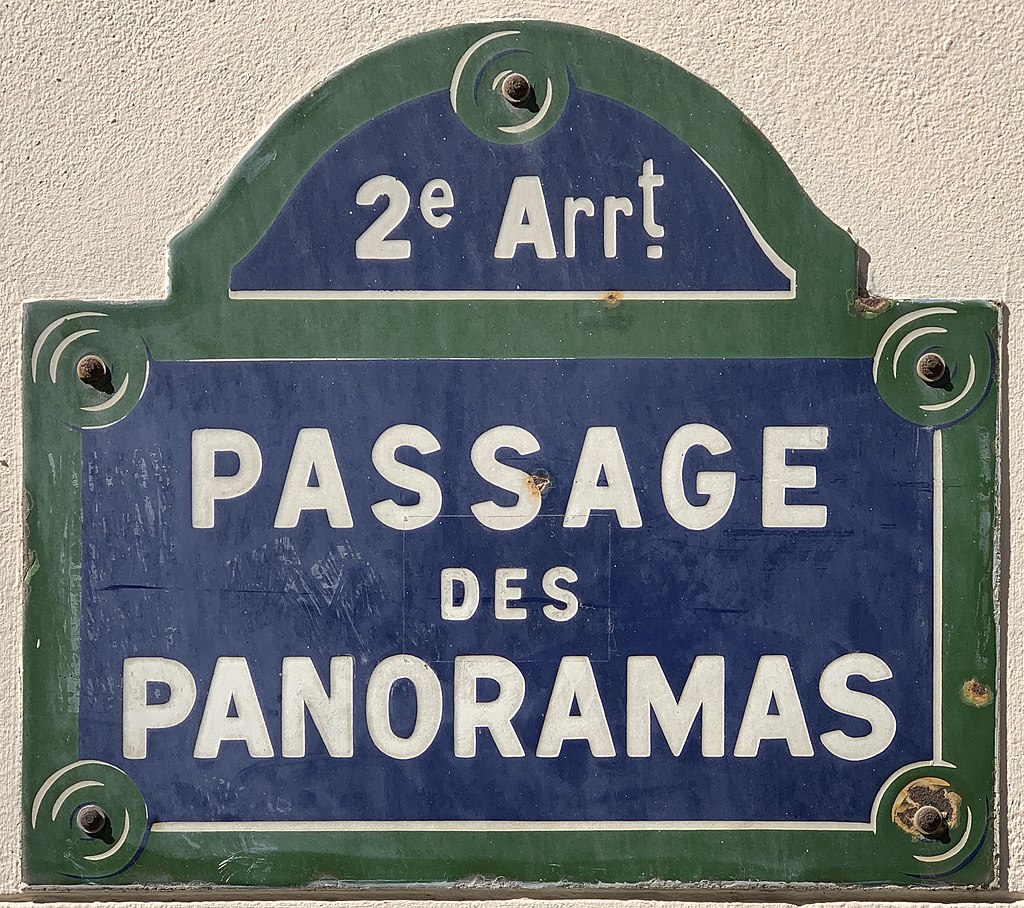 Passage des Panoramas-plaque rue