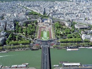 Aerial-view-of-palais-de-chaillot-from-eiffet-tower